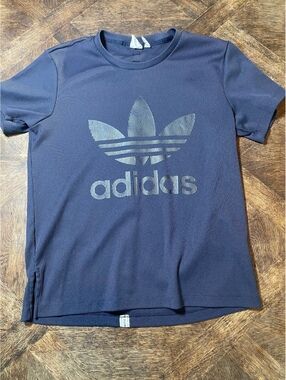 Adidas Navy Blue La Margue Aux 3 short sleeve tee men medium EUC